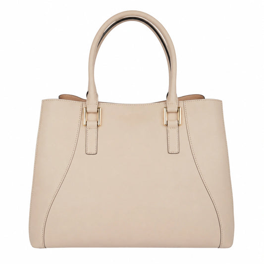 Bagvella Beige Faux Leather Tote Handbag
